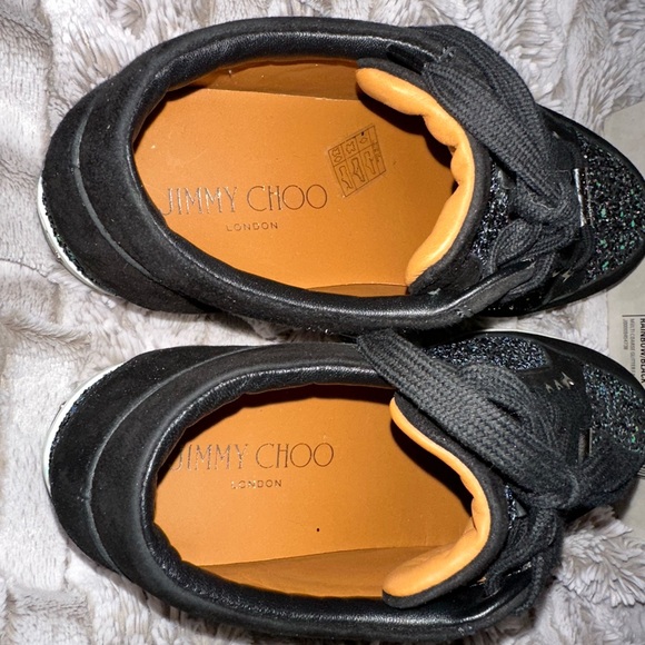 Jimmy Choo Miami Rainbow/Black Glitter/Suede - Picture 7 of 10
